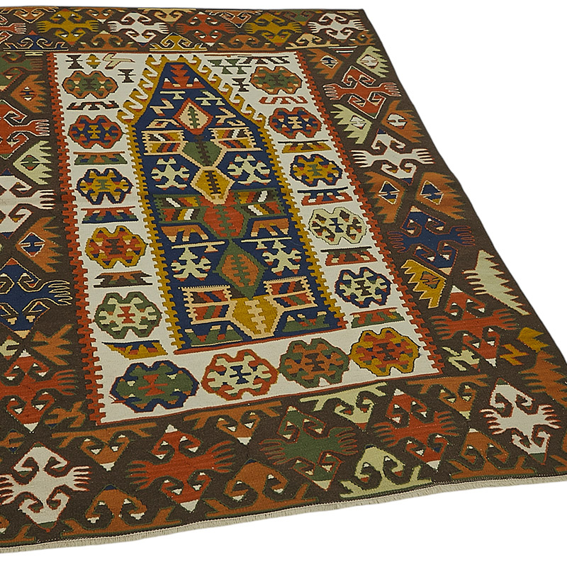 Alfombra Kilim Turca Tejida a Mano - K0092277