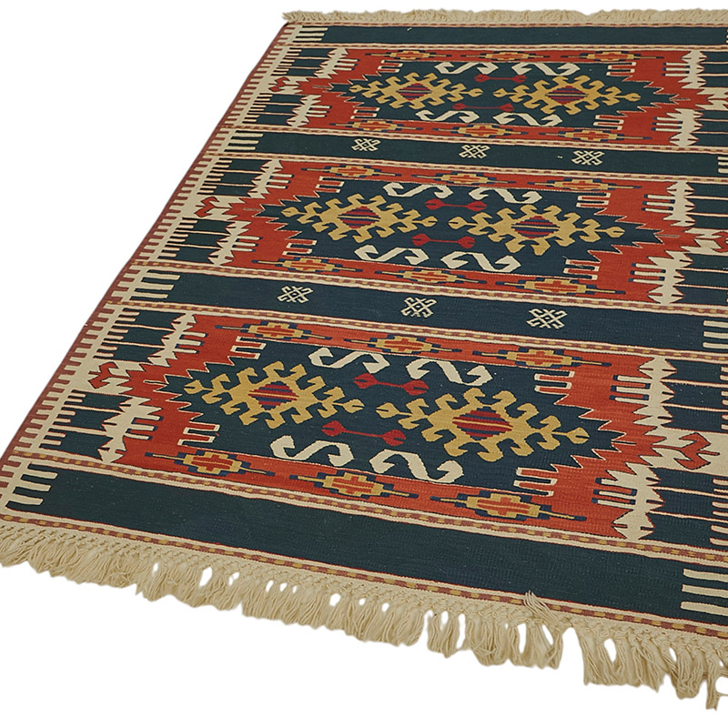 Alfombra Kilim Turca Tejida a Mano - K0092278