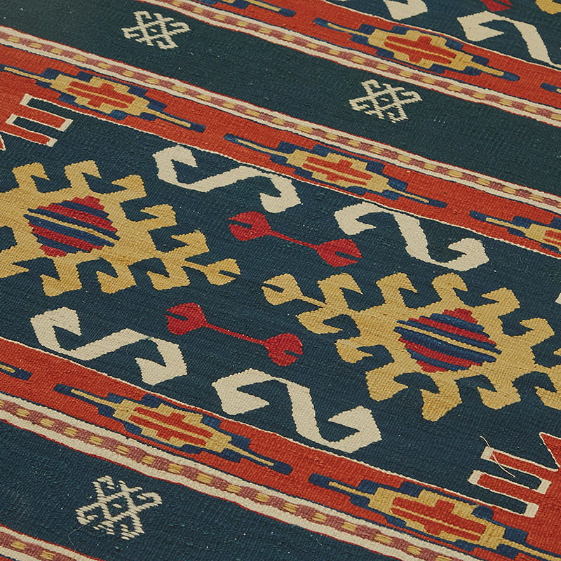 Alfombra Kilim Turca Tejida a Mano - K0092278