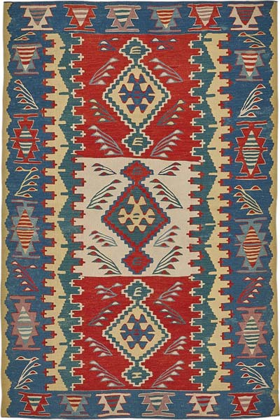 Alfombra Kilim Turca Tejida a Mano