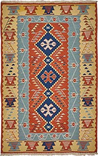 Alfombra Kilim Turca Tejida a Mano