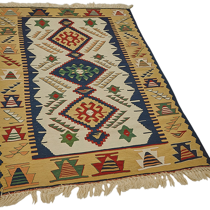 Alfombra Kilim Turca Tejida a Mano - K0092284