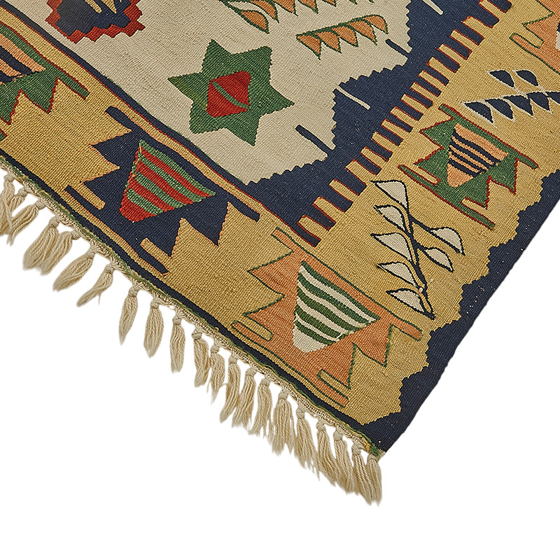 Alfombra Kilim Turca Tejida a Mano - K0092284
