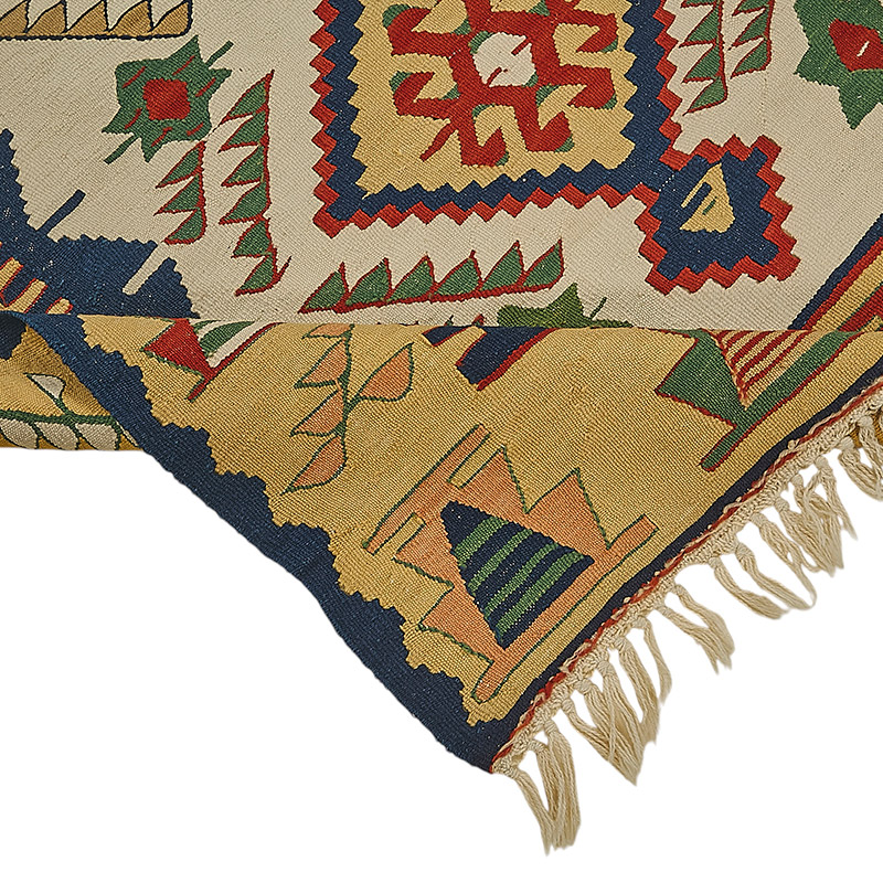 Alfombra Kilim Turca Tejida a Mano - K0092284