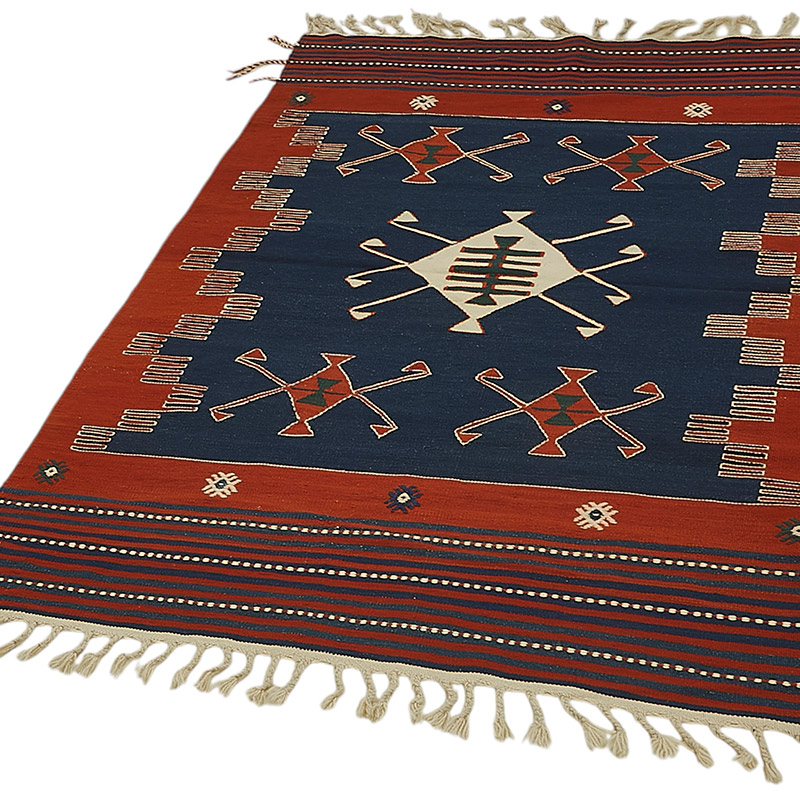 Alfombra Kilim Turca Tejida a Mano - K0092286