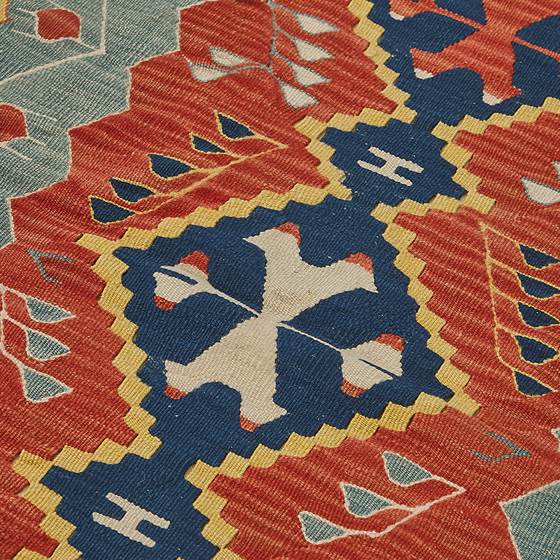 Alfombra Kilim Turca Tejida a Mano - K0092294