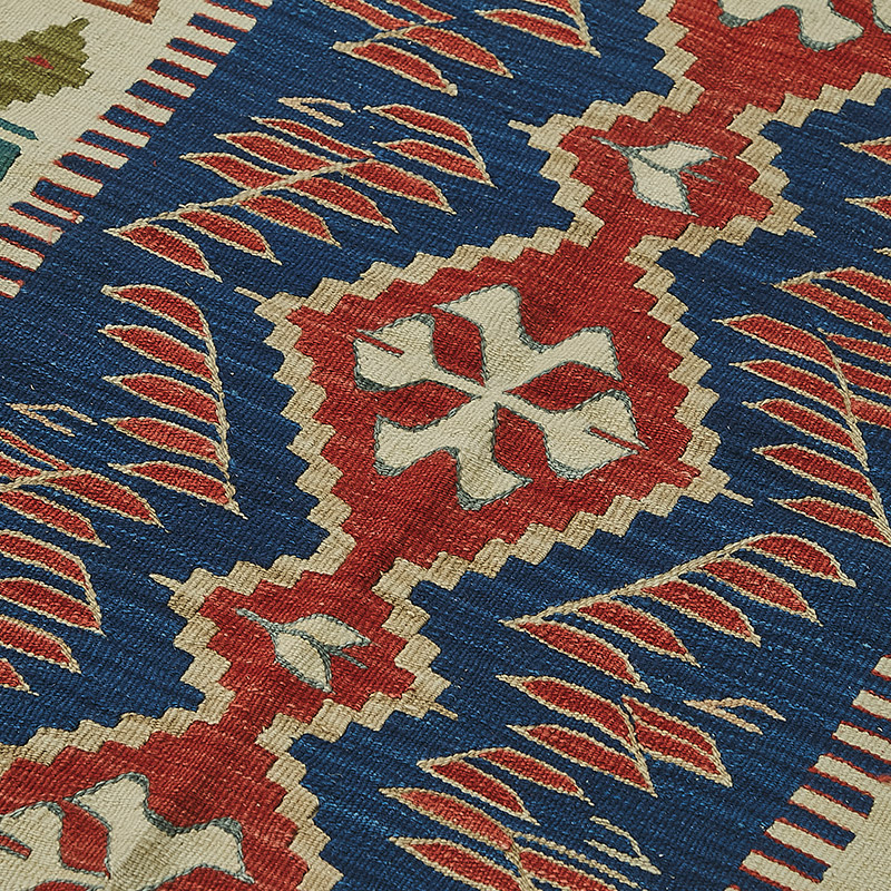 Alfombra Kilim Turca Tejida a Mano - K0092297