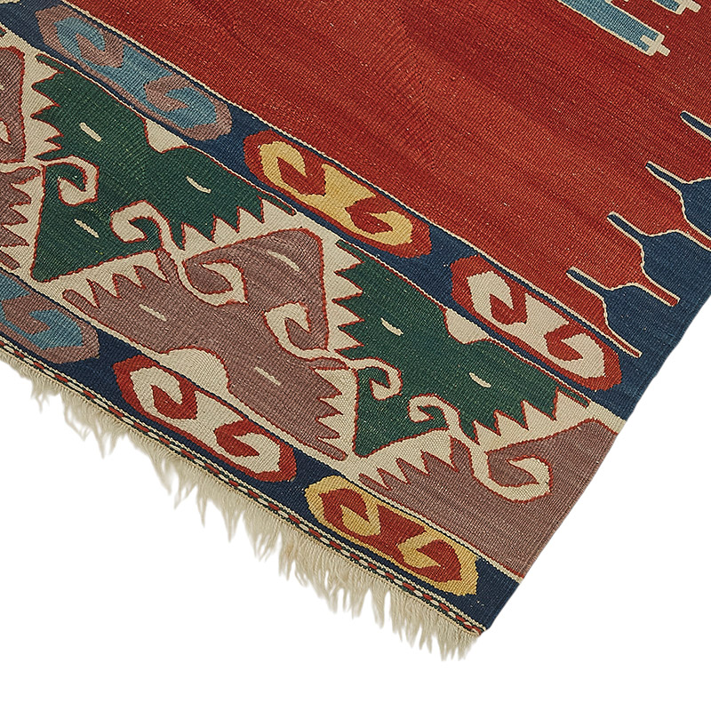 Alfombra Kilim Turca Tejida a Mano - K0092298