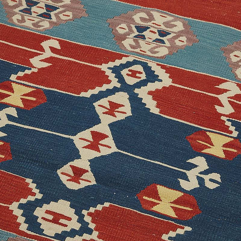 Alfombra Kilim Turca Tejida a Mano - K0092298