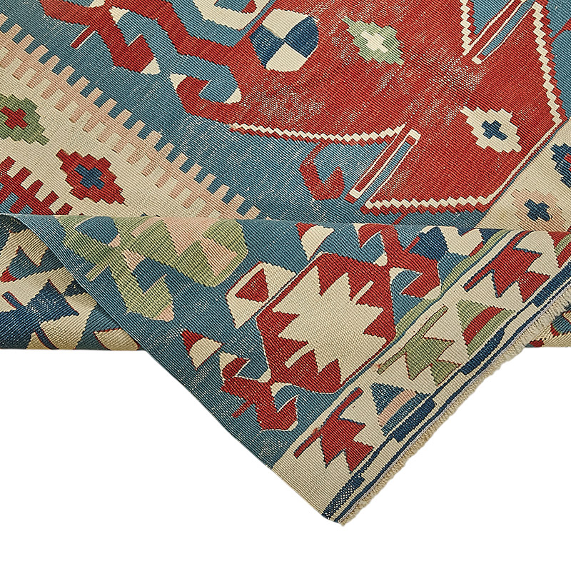 Alfombra Kilim Turca Tejida a Mano - K0092299