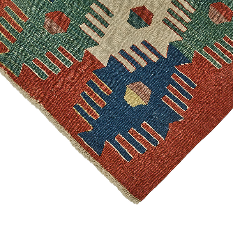 New Turkish Handwoven Kilim Rug - K0092302