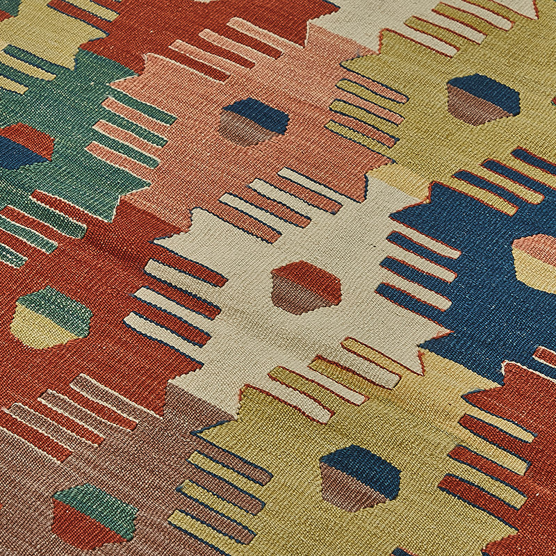New Turkish Handwoven Kilim Rug - K0092302