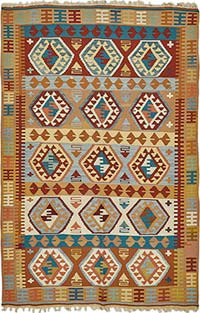Alfombra Kilim Turca Tejida a Mano