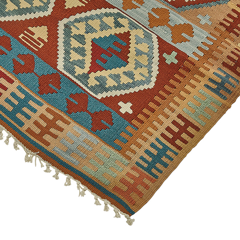 Turkish Handwoven Kilim Rug - K0092305