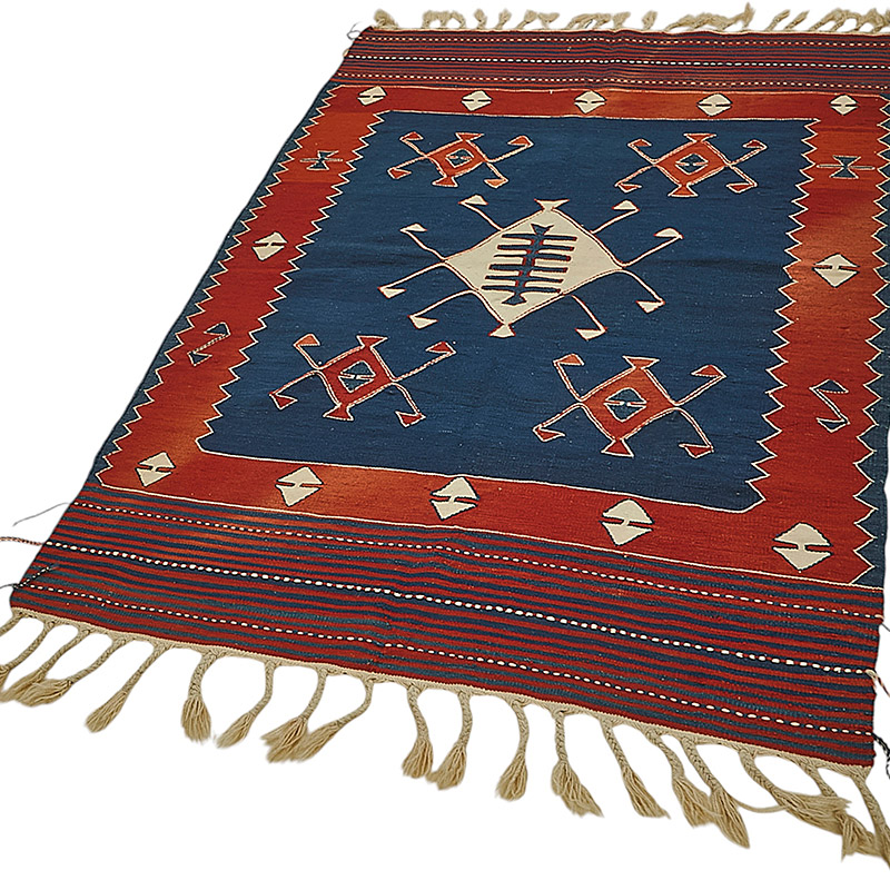 Turkish Handwoven Kilim Rug - K0092307