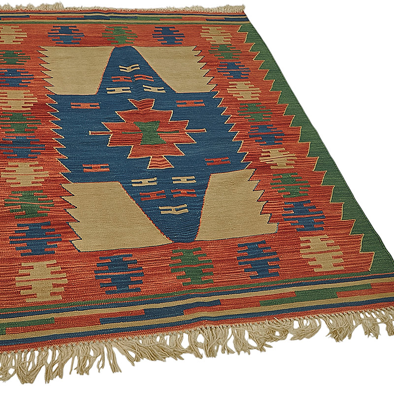 Turkish Handwoven Kilim Rug - K0092308