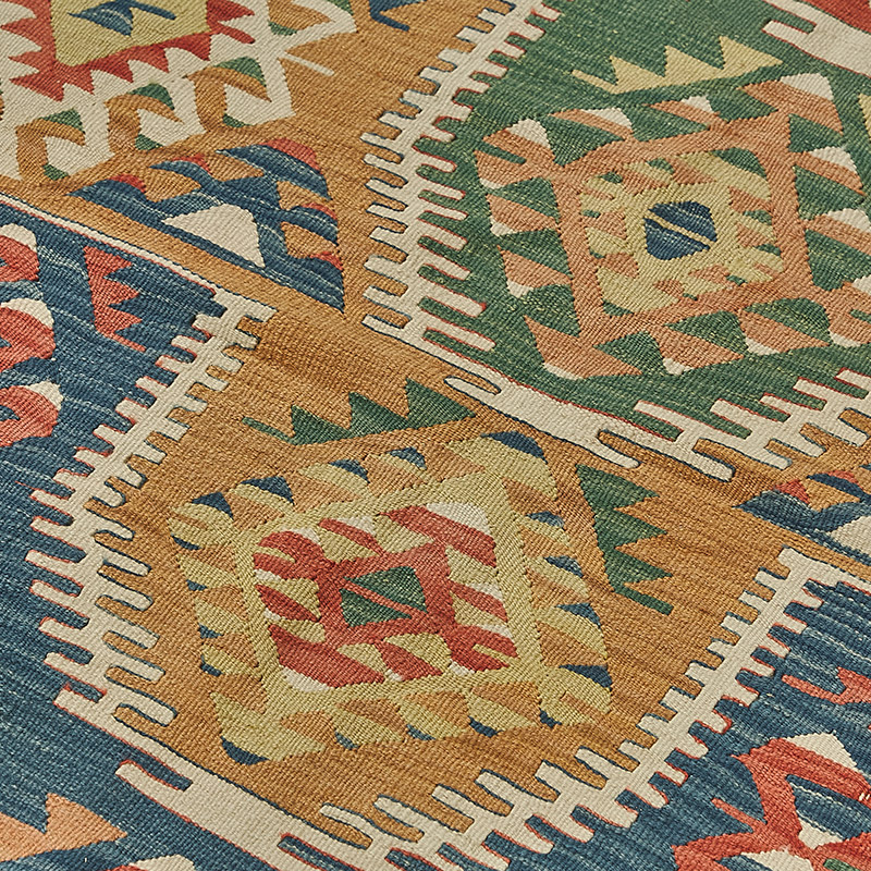 Alfombra Kilim Turca Tejida a Mano - K0092318