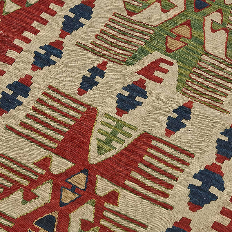 Alfombra Kilim Turca Tejida a Mano - K0092319