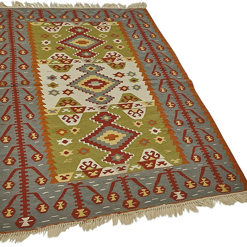 Turkish Handwoven Kilim Rug - K0092321