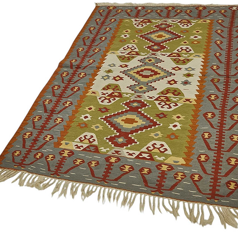 Turkish Handwoven Kilim Rug - K0092321