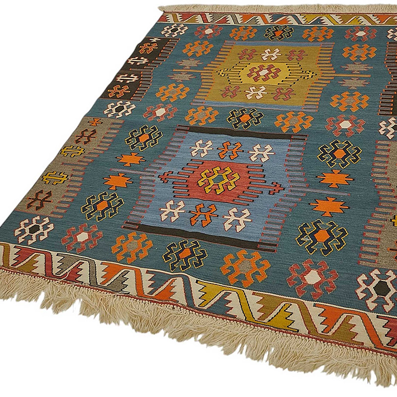 Turkish Handwoven Kilim Rug - K0092322