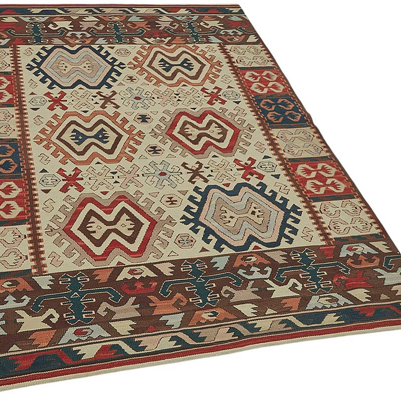 Turkish Handwoven Kilim Rug - K0092324