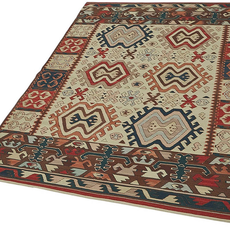 Turkish Handwoven Kilim Rug - K0092324