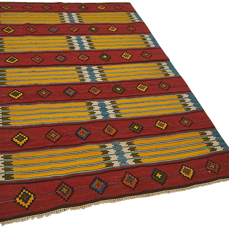 Turkish Handwoven Kilim Rug - K0092325