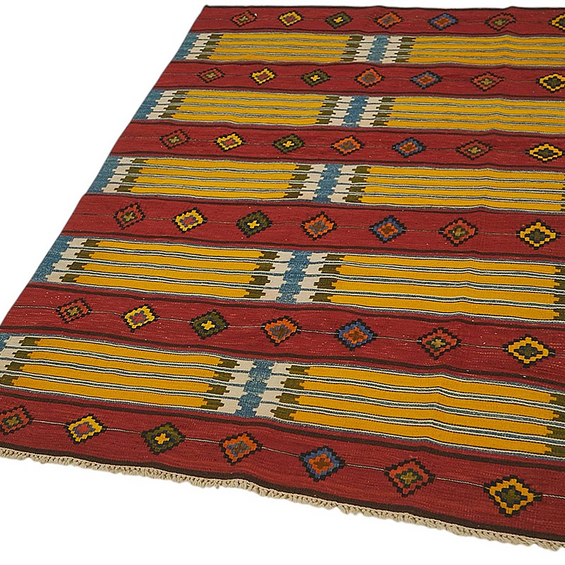 Turkish Handwoven Kilim Rug - K0092325