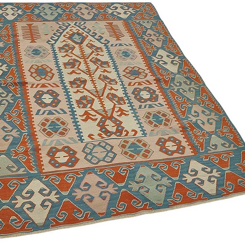 Turkish Handwoven Kilim Rug - K0092326