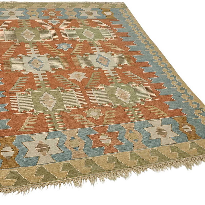 Turkish Handwoven Kilim Rug - K0092330