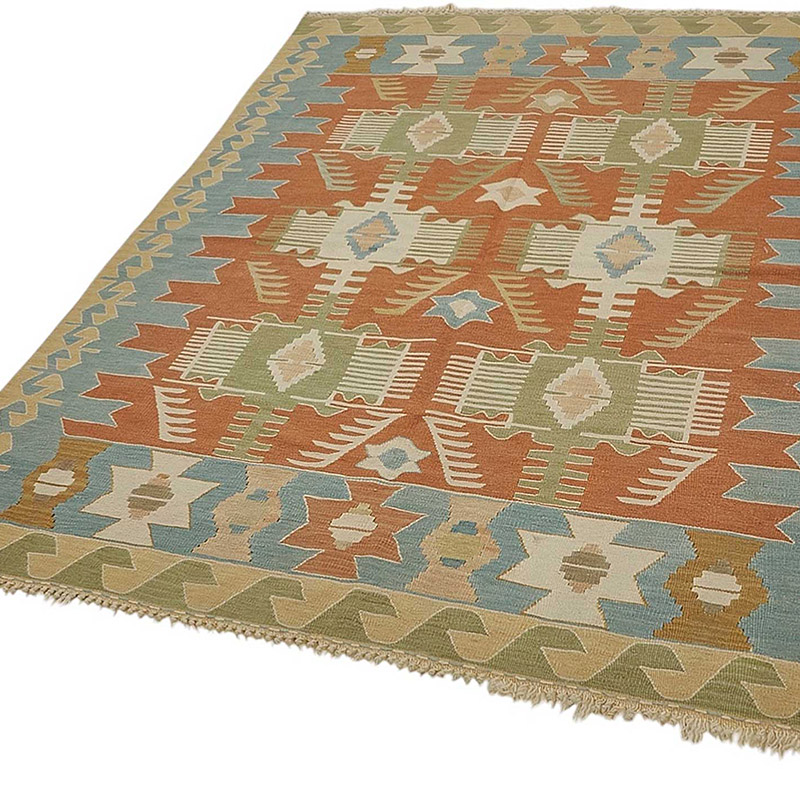 Turkish Handwoven Kilim Rug - K0092330