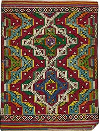 Vintage Anatolian Jijim Rug