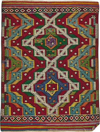 Vintage Anatolian Jijim Rug