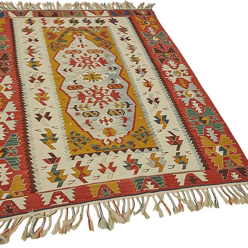 Turkish Handwoven Kilim Rug - K0092334
