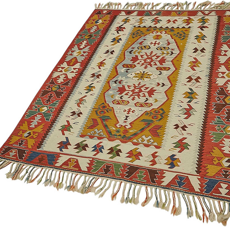 Turkish Handwoven Kilim Rug - K0092334