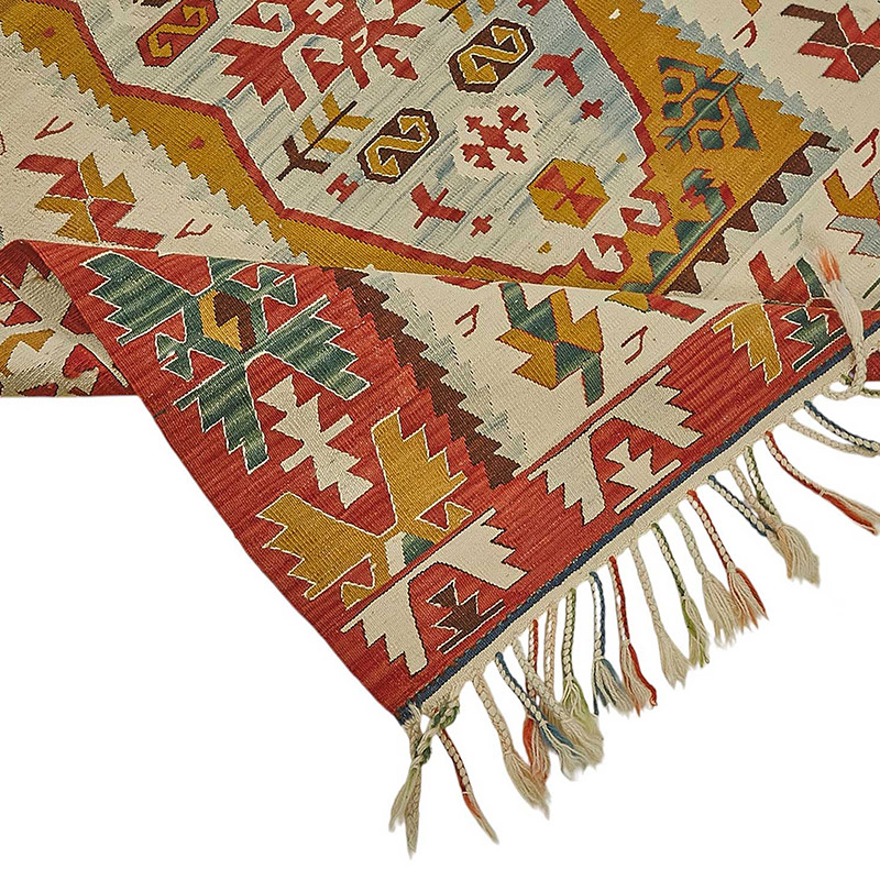 Turkish Handwoven Kilim Rug - K0092334