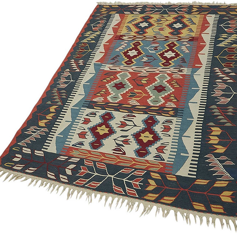 Turkish Handwoven Kilim Rug - K0092335