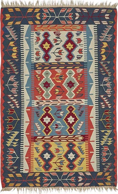Alfombra Kilim Turca Tejida a Mano