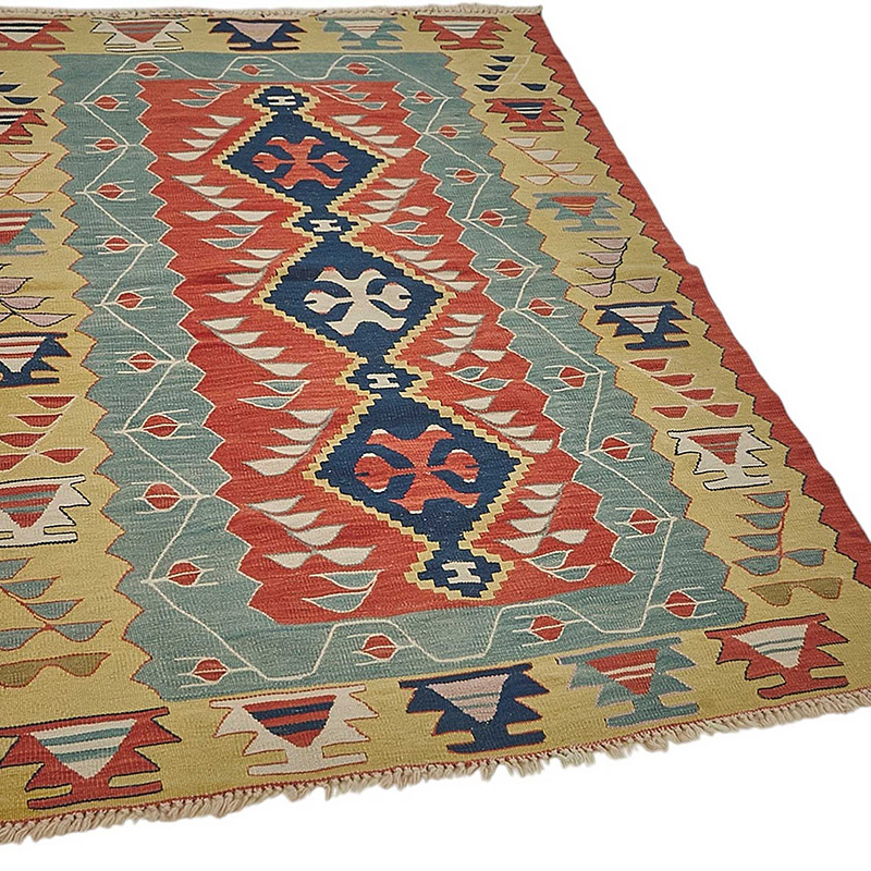 Turkish Handwoven Kilim Rug - K0092336
