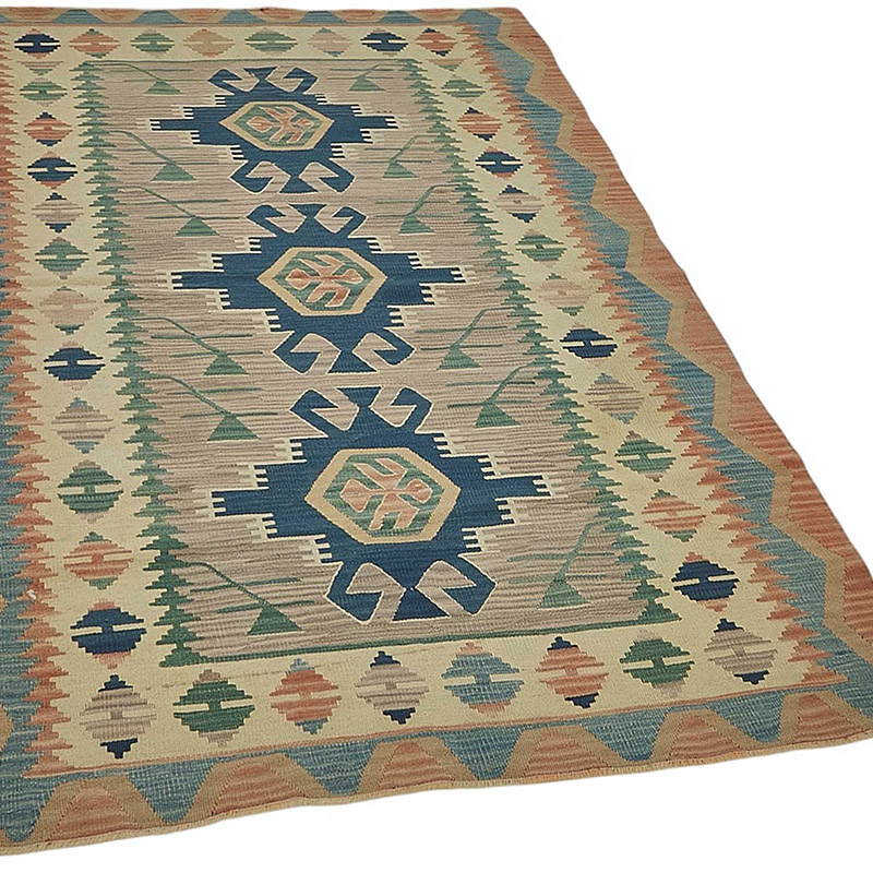Turkish Handwoven Kilim Rug - K0092338