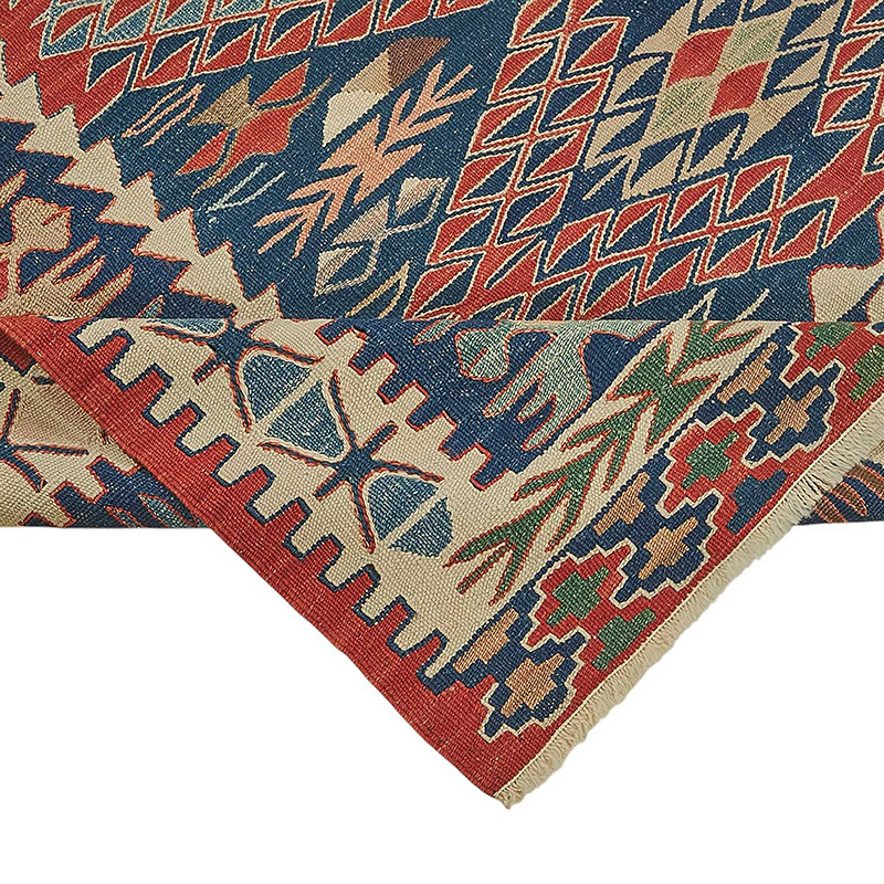 New Turkish Handwoven Kilim Rug - K0092339