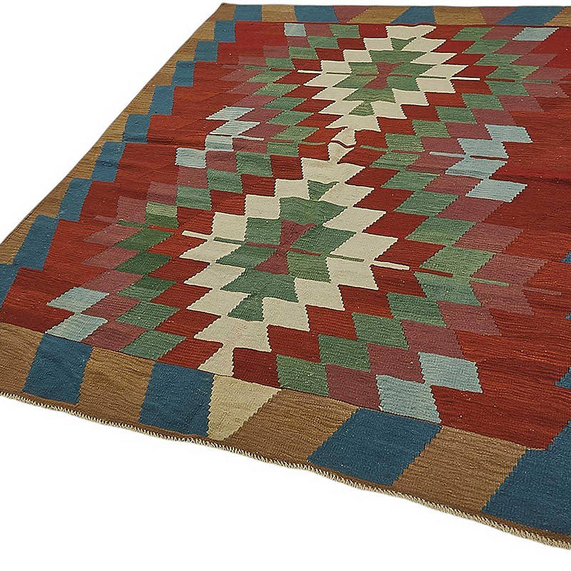 Turkish Handwoven Kilim Rug - K0092342