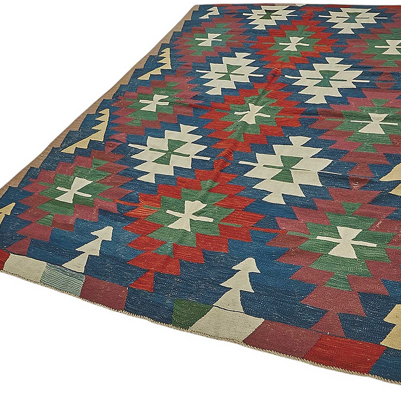 Turkish Handwoven Kilim Rug - K0092343