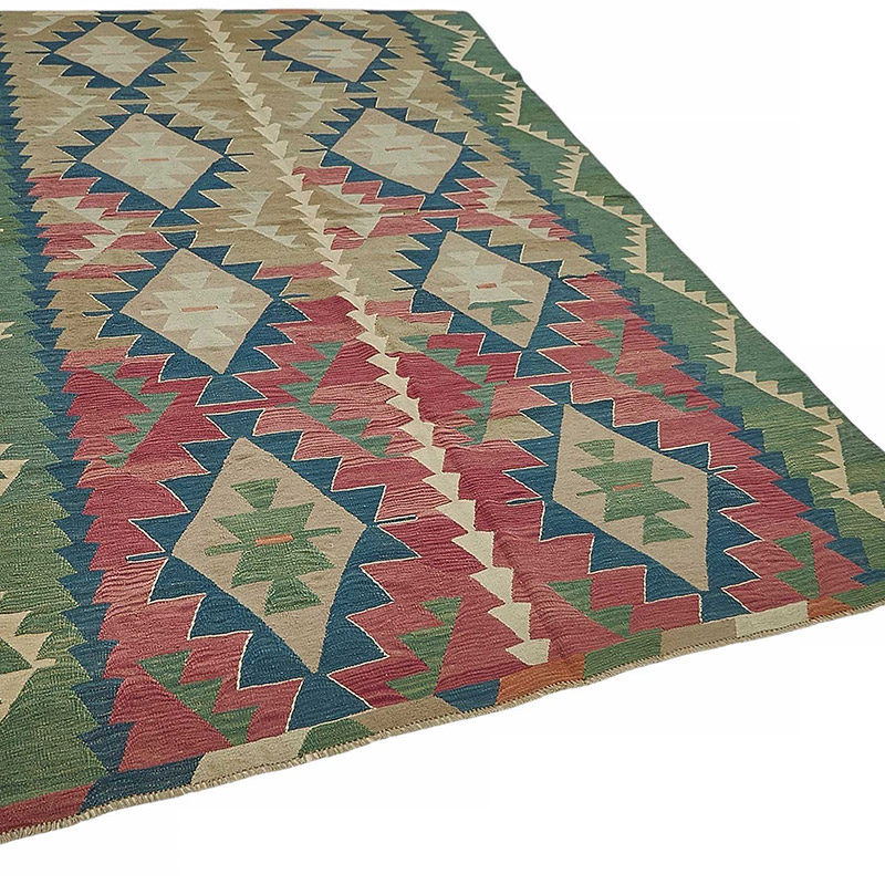 Turkish Handwoven Kilim Rug - K0092344