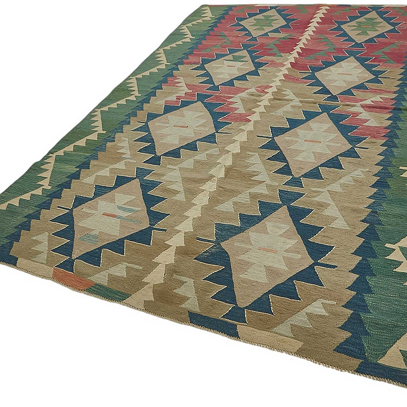 Turkish Handwoven Kilim Rug - K0092344