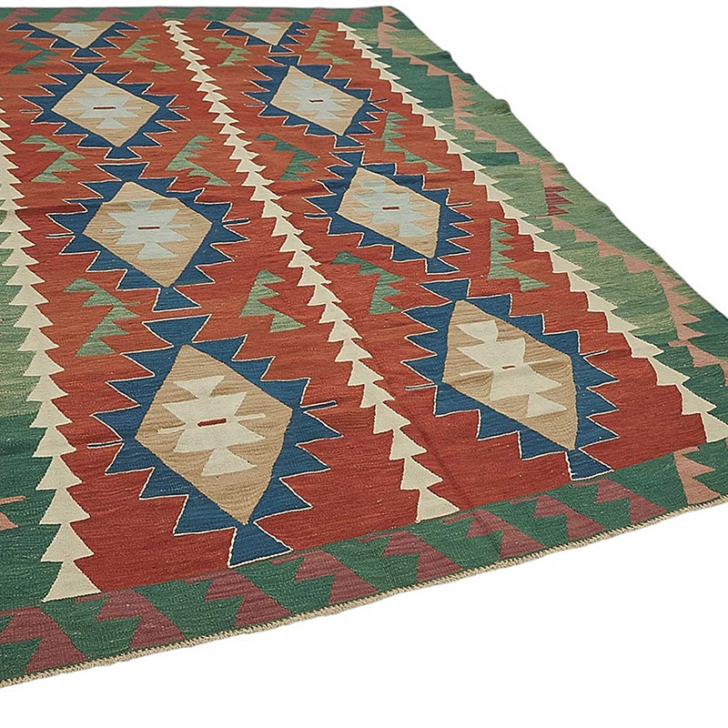 Turkish Handwoven Kilim Rug - K0092346