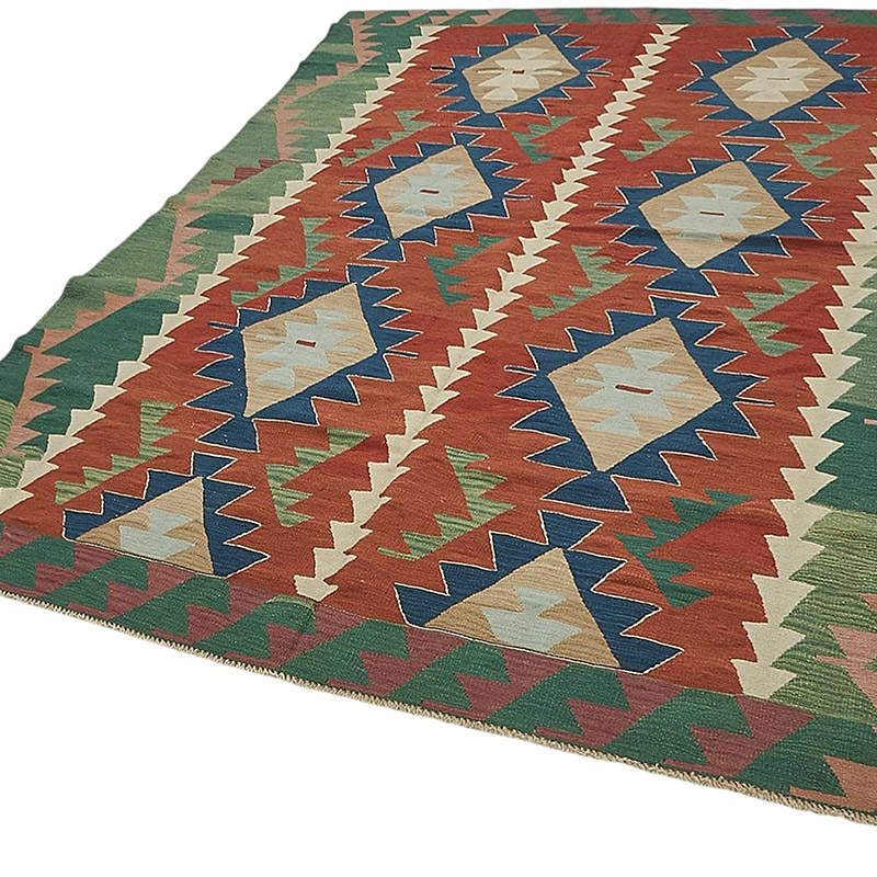 Turkish Handwoven Kilim Rug - K0092346