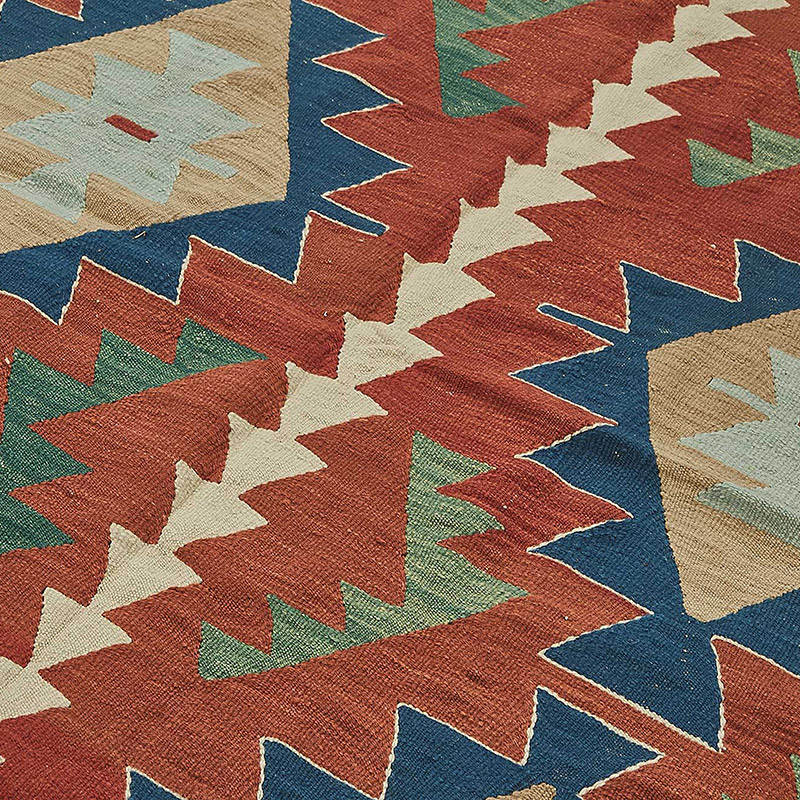Turkish Handwoven Kilim Rug - K0092346