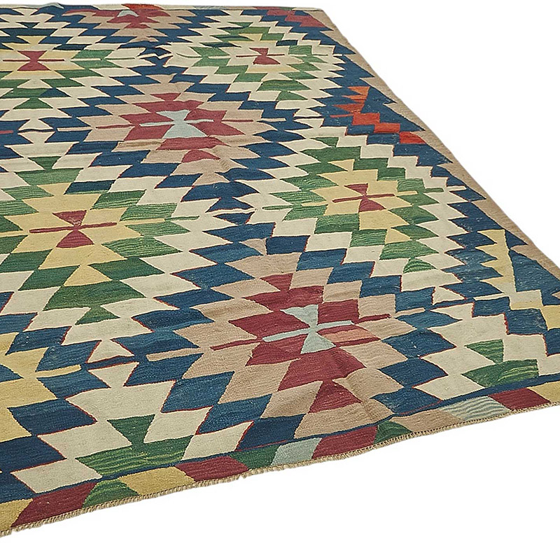 Turkish Handwoven Kilim Rug - K0092348
